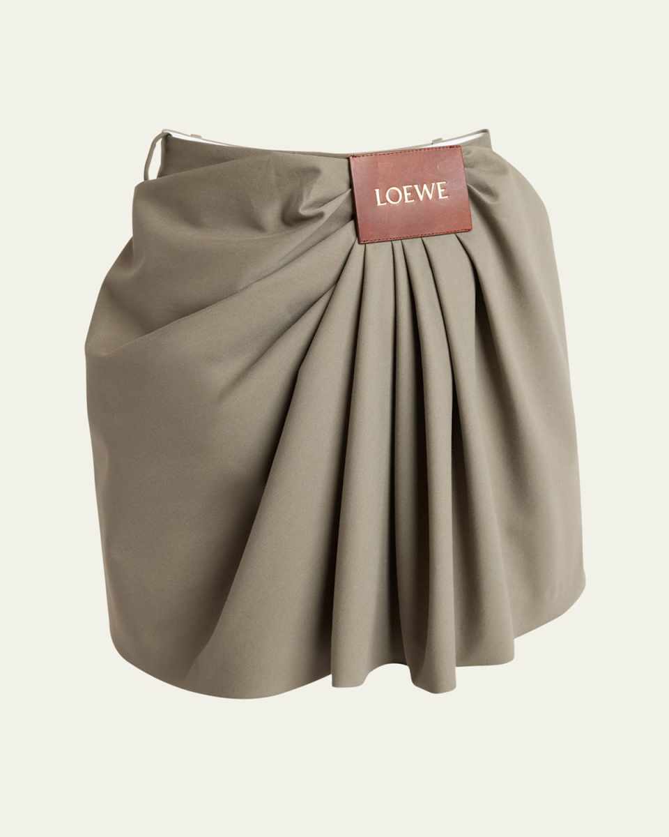 Draped Mini Skirt